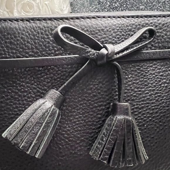 Kate Spade Hayes Street ARLA Black Pebbled Leather Camera Crossbody Bag EUC - Picture 4 of 9